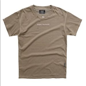 ASRV Technical Essential Distressed Tee - Greige